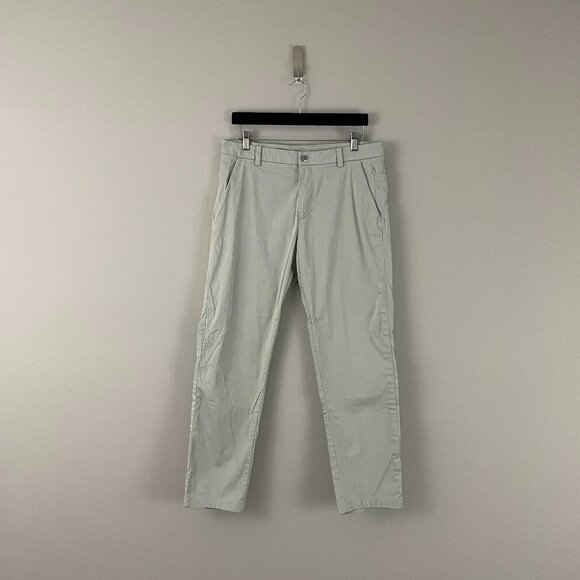 Lululemon Commission Pant Classic Swift Cotton Birch Beige Men's Size 32 - Picture 1 of 6